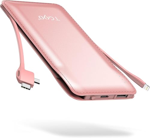 10000mAh Portable Charger Power Bank with Cables