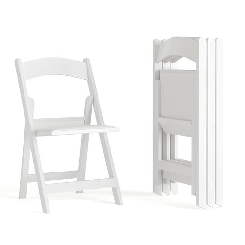 4 Pack Folding Resin Chairs 800lb Capacity Event