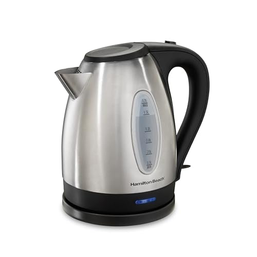 1.7L Hamilton Beach Electric Kettle, Fast Boil, Auto-Off