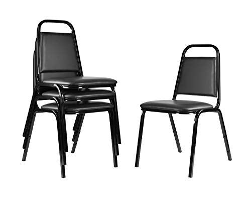 4 Pack Stackable Vinyl Banquet Chairs