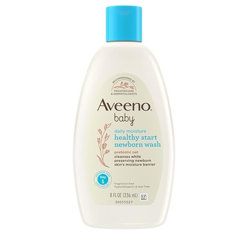 8 fl oz Aveeno Baby Hypoallergenic Newborn Body Wash