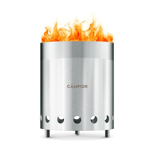 Campior Smokeless Wood Burning Fire Pit Stove Outdoor