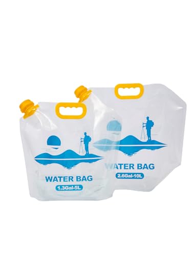 2 Pack Collapsible 2.6 Gallon Emergency Water Containers
