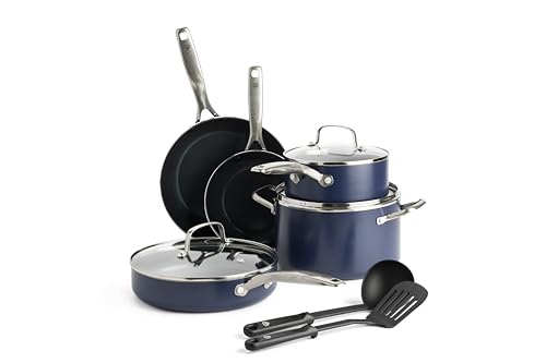 10 Piece Nonstick Ceramic Cookware Set, PFAS-Free