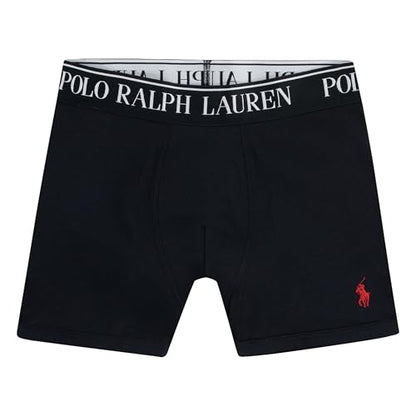 Polo Ralph Lauren Boys' 5-Pack Boxer Briefs, Black