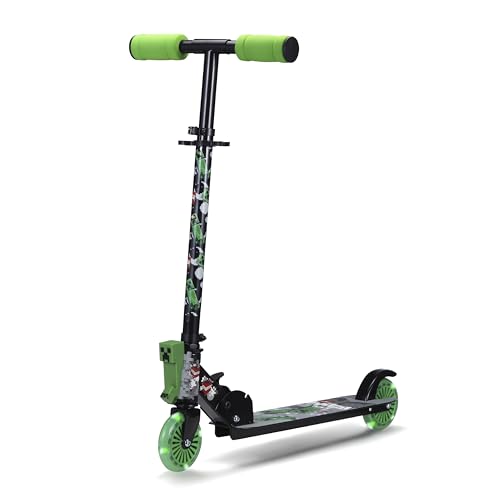 Minecraft Kids 2-Wheel Kick Scooter with Light-Up Wheels