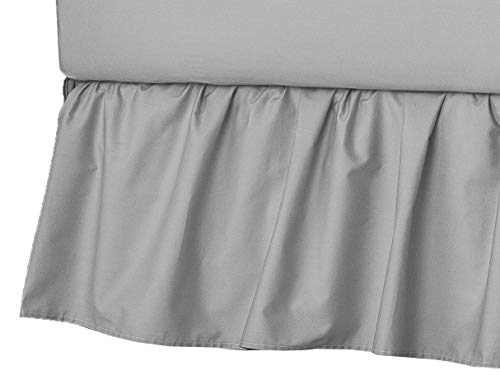 Mini Crib Ruffled Microfiber Bed Skirt