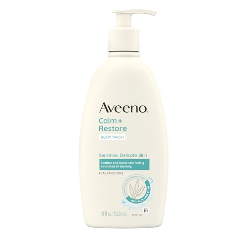 Aveeno Fragrance Free Sensitive Skin Body Wash 18 oz