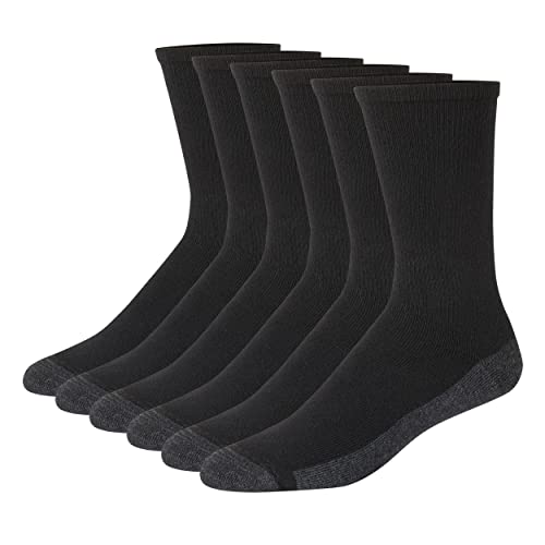 6 Pack Hanes Max Cushion Crew Socks