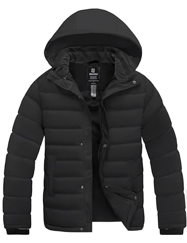 Windproof Hooded Winter Bubble Jacket