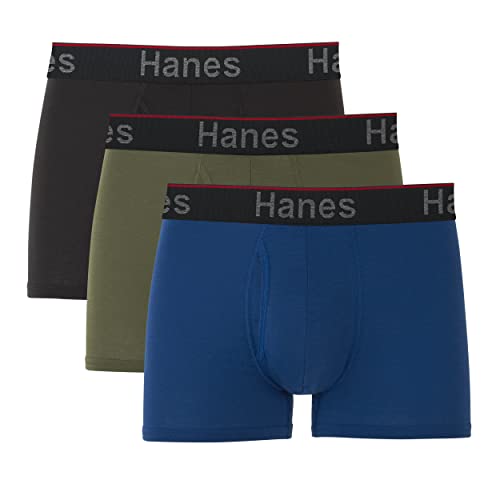 3 Pack Hanes Men's Boxer Briefs Moisture Wicking