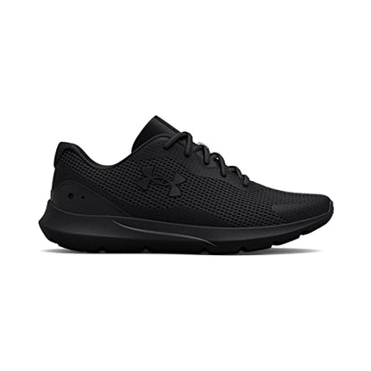 Under Armour Men's Surge 3, Black/Black, 9.5 Medium US