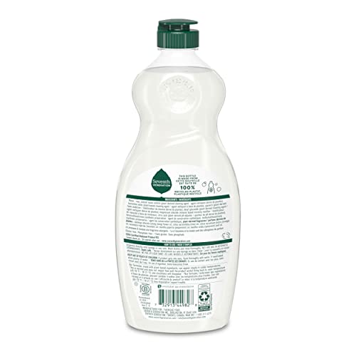 Seventh Generation Dish Soap Liquid Lavender Flower & Mint Scent Pack of 6 Dishwashing Soap Dish Detergent Liquid Soap 19 oz