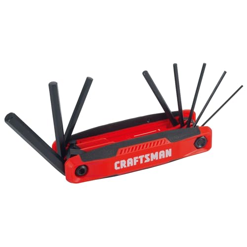 CRAFTSMAN Folding Metric Hex Key Set, 8 Piece