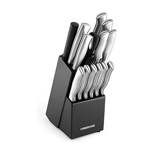 15-Piece Farberware Stainless Steel Kitchen Knife Set