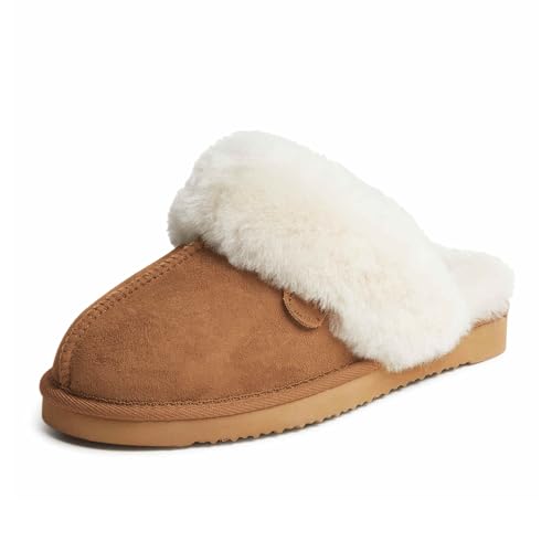 Fireside by Dearfoams Shearling Indoor Outdoor Slippers