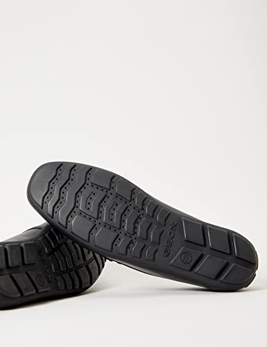 Geox New Fast BOY 2 Moccasin, Newfastboy 2-Black, 12 Little Kid