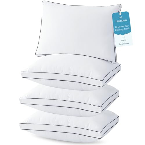 4 Pack Bed Pillows Down Alternative Hotel Collection