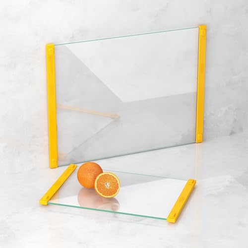 2 Pack Heat Resistant Tempered Glass Cutting Boards