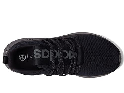 adidas Men's Lite Racer Adapt 5.0 Running Shoe, Black/Black/Grey, 9