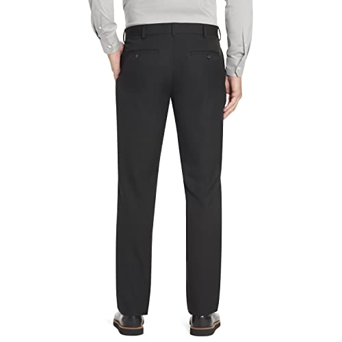 Van Heusen Men's Traveler Slim Fit Pant, Black, 38W X 29L