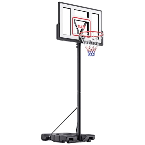 Adjustable Portable Basketball Hoop with Shatterproof Backboard