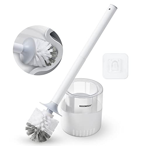 Toilet Bowl Brush and Holder with Dense Bristles