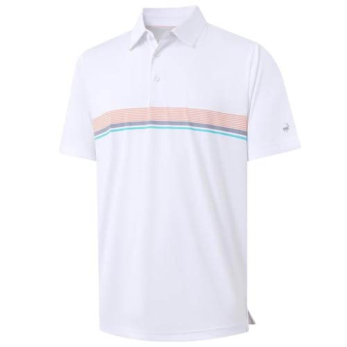 Men's Quick Dry Polo Shirt Short Sleeve Tennis Golf