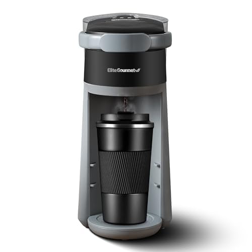 Elite Gourmet Single Serve K-Cup and Ground Coffee Maker