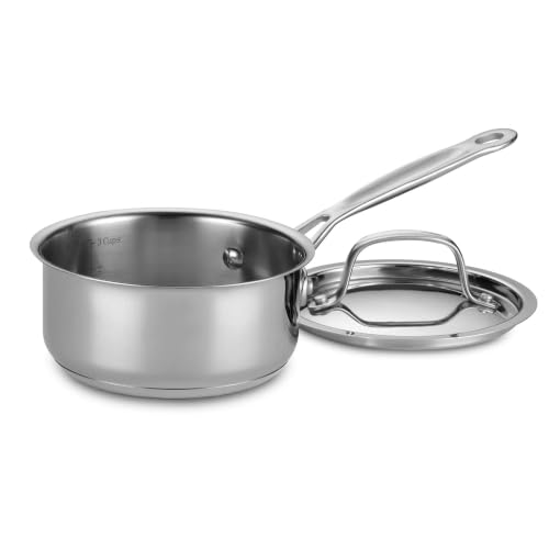 Cuisinart 1 Quart Stainless Steel Saucepan with Lid