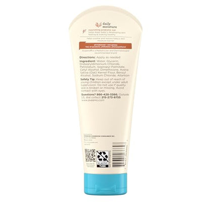 Aveeno Baby Daily Moisture Body Lotion for Sensitive Skin, Hypoallergenic Moisturizing Baby Lotion with Nourishing Oatmeal to Deeply Moisturize Baby's Skin, Fragrance-Free, 8 fl. oz