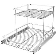 Adjustable Pull-Out Kitchen Cabinet Organizer