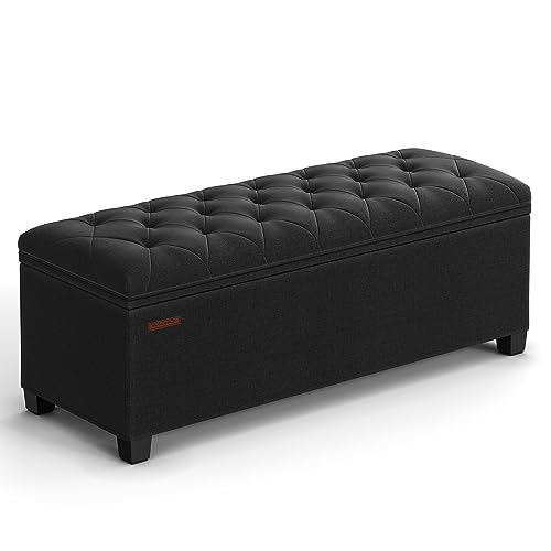 Storage Ottoman Bench with Hidden Storage Compartment