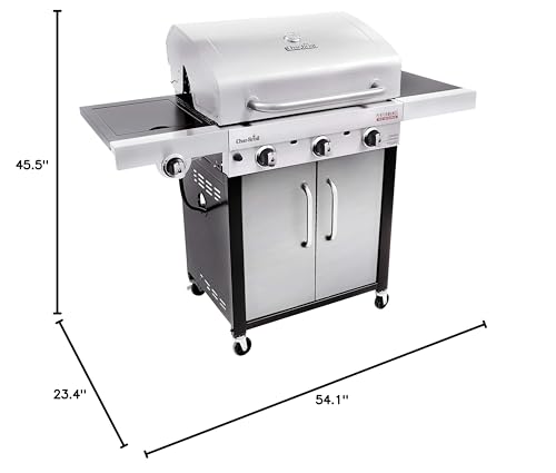 Char-Broil 3-Burner Propane Gas Grill with Side Burner