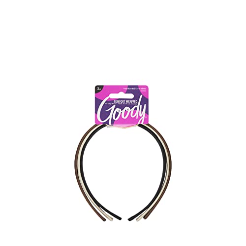 3 Count Goody Fabric Covered Headbands