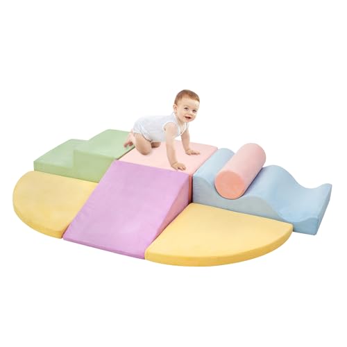 7 Piece Toddler Foam Climbing Blocks Indoor Playset