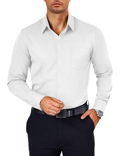 Men's Wrinkle Free Long Sleeve Dress Shirt