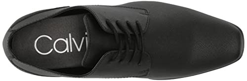 Calvin Klein Men's Brodie Loafers, Black Saffiano 002, 9