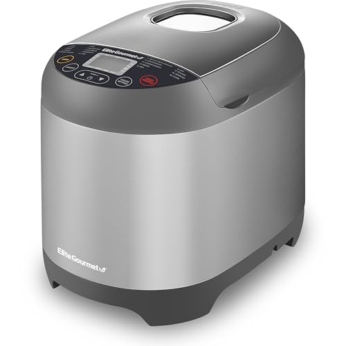 2 lb Elite Gourmet Programmable Bread Maker, 19 Functions