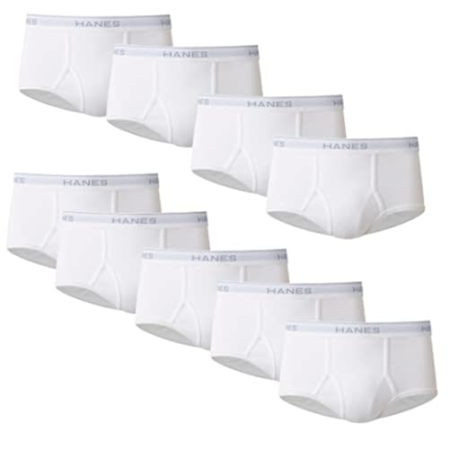 9 Pack Hanes Men’s Tagless Briefs ComfortFlex Waistband