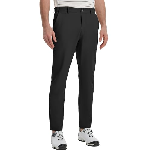 Men's Lightweight Stretch Golf Dress Pants, Classic Fit