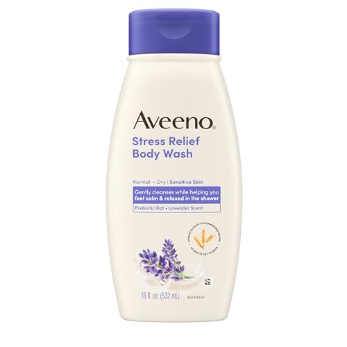 Aveeno Stress Relief Lavender Body Wash 18 fl oz