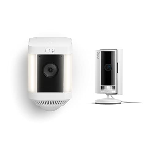 Ring Spotlight Cam Plus & Indoor Security Camera Bundle