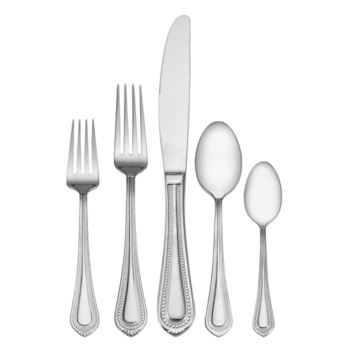 65-Piece Mikasa Flatware Set 18/10 Stainless Steel