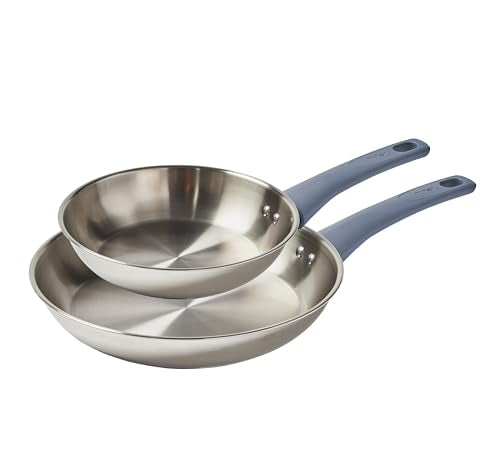 T-fal 2-Piece Stainless Steel Frying Pan Set