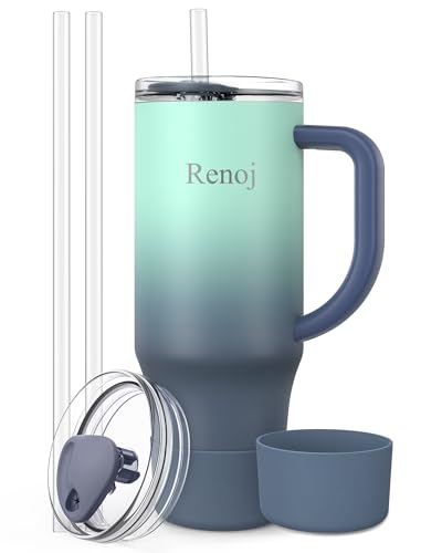 40 oz Insulated Stainless Steel Tumbler with Straw
