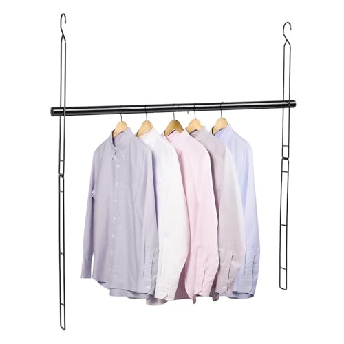 31.9in Closet Extender Adjustable Hanging Rod Organizer