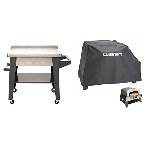 Cuisinart Grill Prep Table and Pizza Oven Cover Bundle
