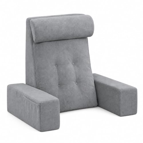 Reading Pillow with Armrests and Headrest Back Support