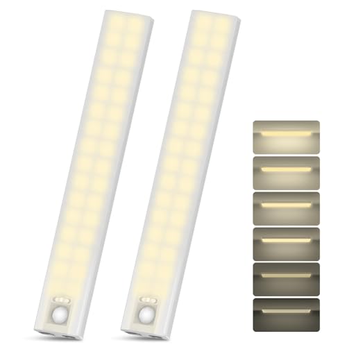 2 Pack Rechargeable Motion Sensor Under Cabinet Lights